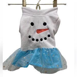 Disney Frozen Elsa Olaf Pet Dress Velcro Back XS